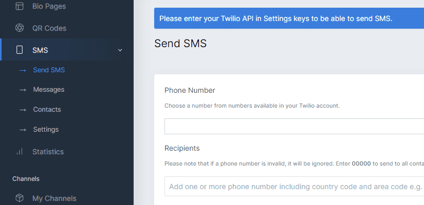Automatically Shorten Links in SMS Messages